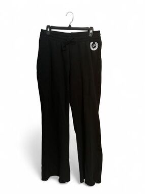 PINK Victoria's Secret Women’s Black Flare Everyday Fleece Sweatpants Size Large